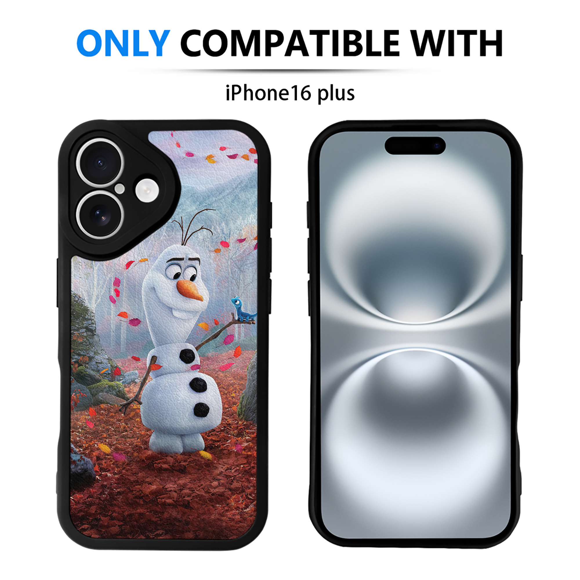 （画像用） アナと雪の女王 アンナ エルサ Frozen Anna Elsa 【iPhone 16シリーズ対応】シリコンスマホケース（レザー調） 材質：シリコン